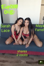 Maya Farrell and Sarah Lace Share 2 Cocks