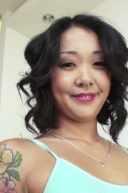 Lovely Asian Babe Saya Song Deep Throats His Cock and Enjoys a Facial