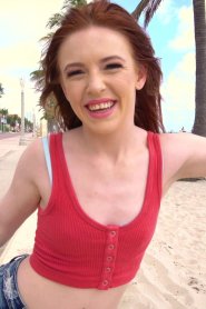 Madi Collins Flashes Her Perky Tits On The Boardwalk