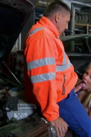 German Milf Fucked In The Garage